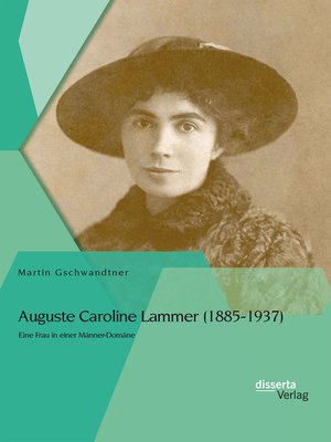 cover image of Auguste Caroline Lammer (1885-1937)